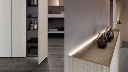 Mobili da Bagno con Maniglia a Gola